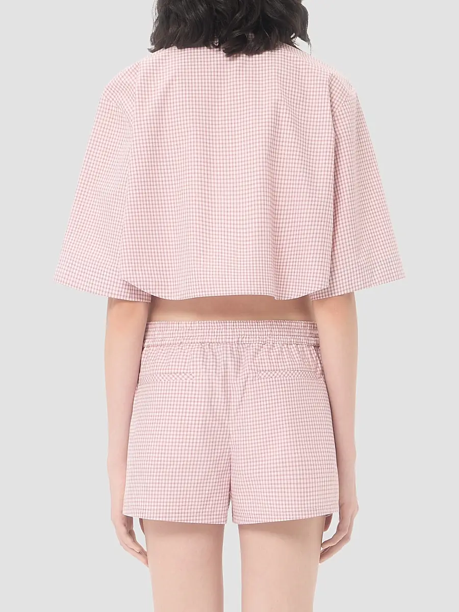 Valentino Women's Shirt with Checked Pattern | Thumbnail 5 Valentino Women's Shirt with Checked Pattern | Thumbnail 5
