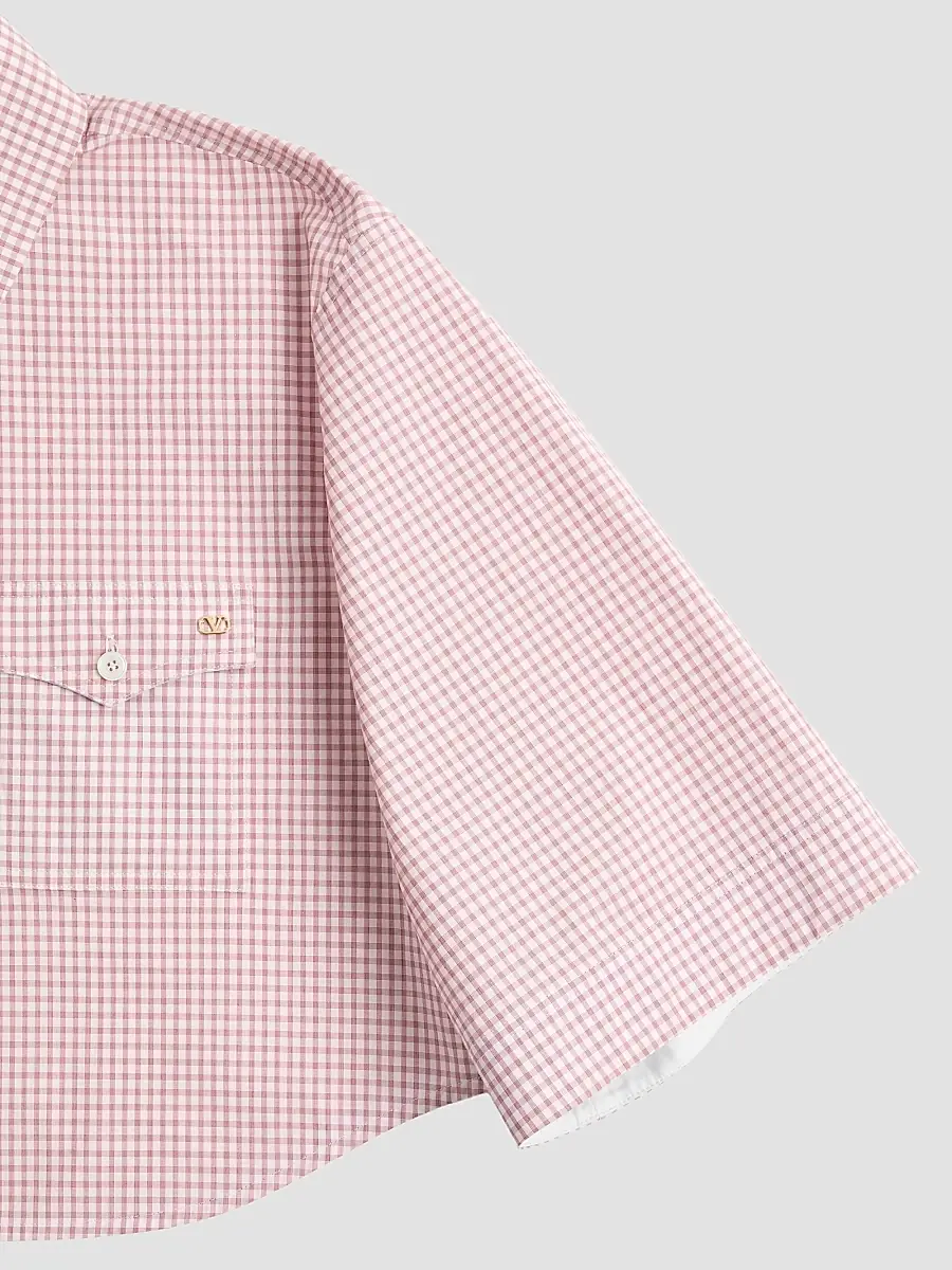 Valentino Women's Shirt with Checked Pattern | Thumbnail 7 Valentino Women's Shirt with Checked Pattern | Thumbnail 7