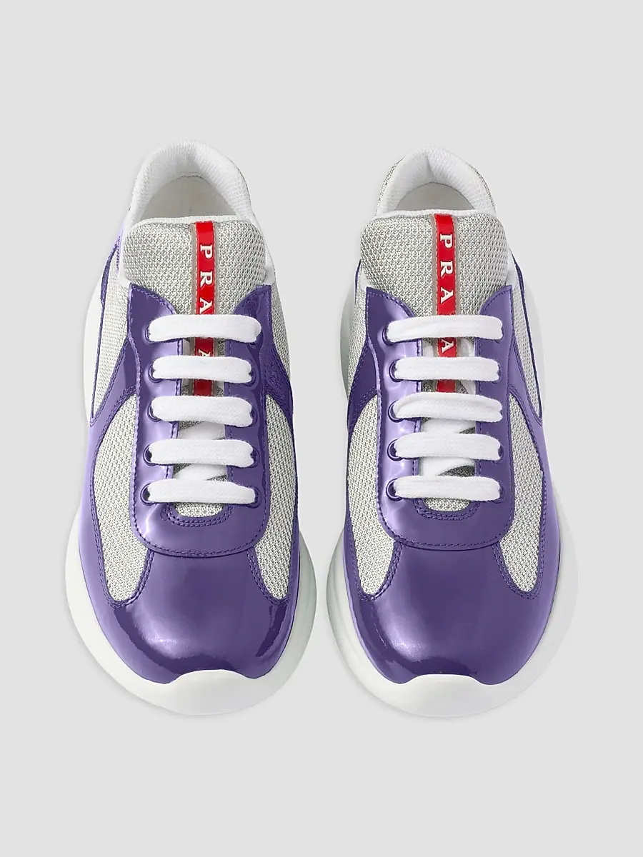 Prada Women's Women's's America's Cup Biker Fabric Sneakers | Thumbnail 2 Prada Women's Women's's America's Cup Biker Fabric Sneakers | Thumbnail 2