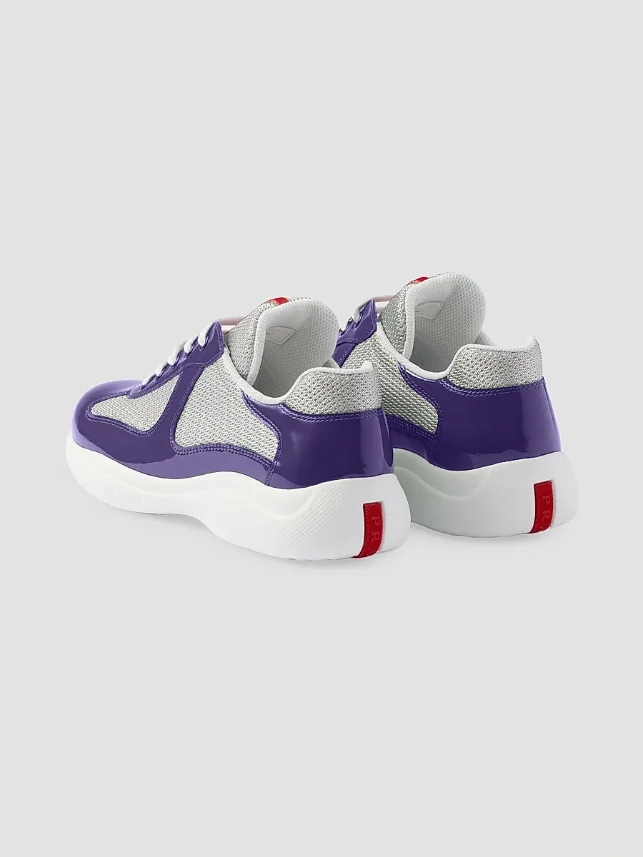 Prada Women's Women's's America's Cup Biker Fabric Sneakers | Thumbnail 3 Prada Women's Women's's America's Cup Biker Fabric Sneakers | Thumbnail 3
