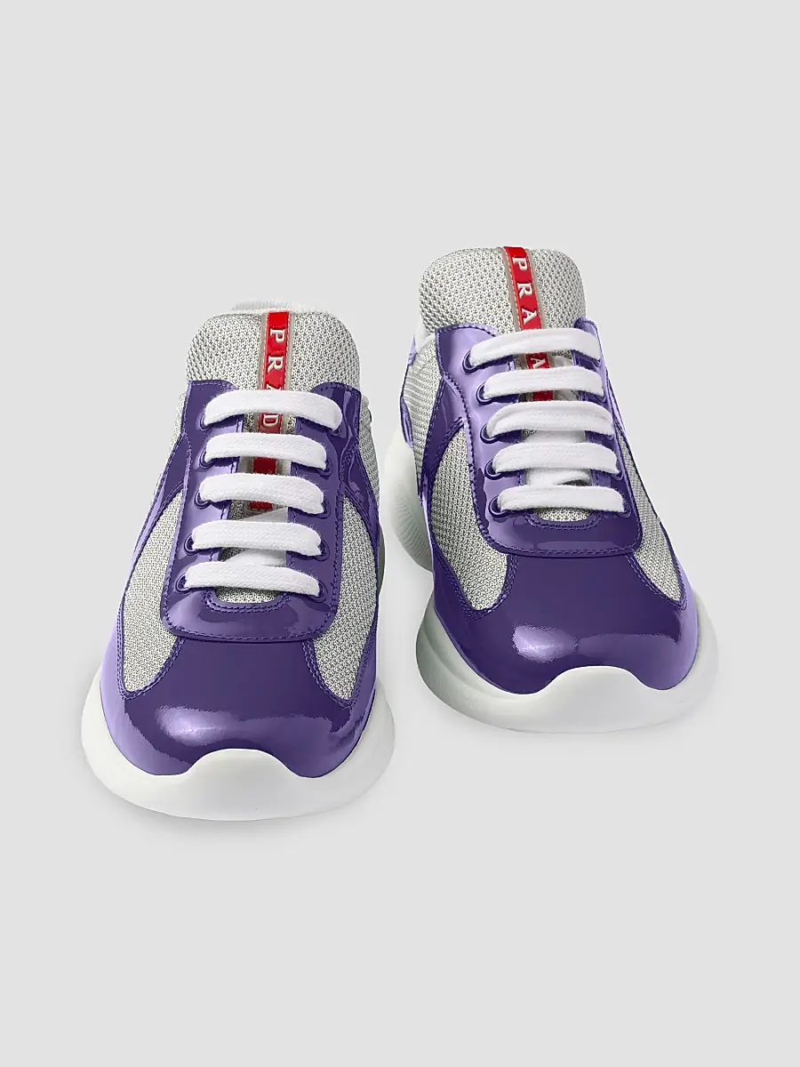 Prada Women's Women's's America's Cup Biker Fabric Sneakers | Thumbnail 4 Prada Women's Women's's America's Cup Biker Fabric Sneakers | Thumbnail 4