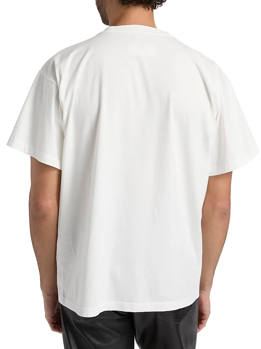 MM6 MAISON MARGIELA Men's Logo Cotton T-Shirt | Thumbnail 5 MM6 MAISON MARGIELA Men's Logo Cotton T-Shirt | Thumbnail 5