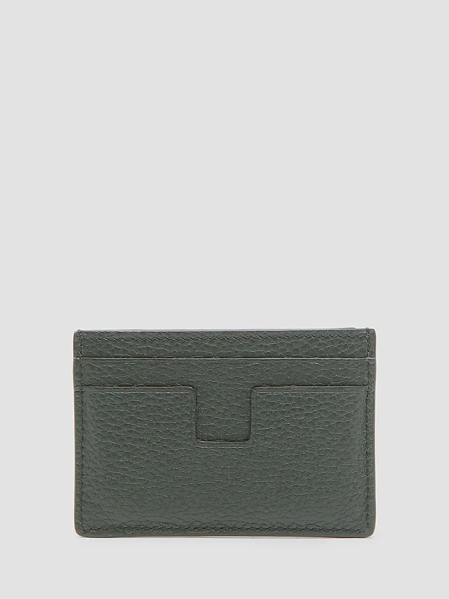 Tom Ford Men's Men's T-Line Grain Leather Card Holder | Thumbnail 2 Tom Ford Men's Men's T-Line Grain Leather Card Holder | Thumbnail 2