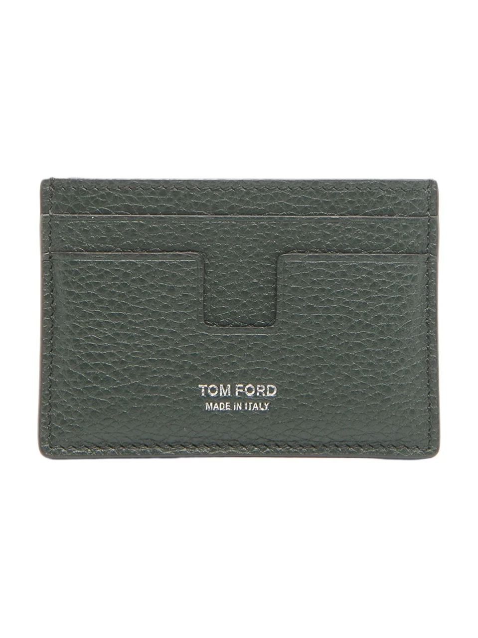 Men's Men's T-Line Grain Leather Card Holder