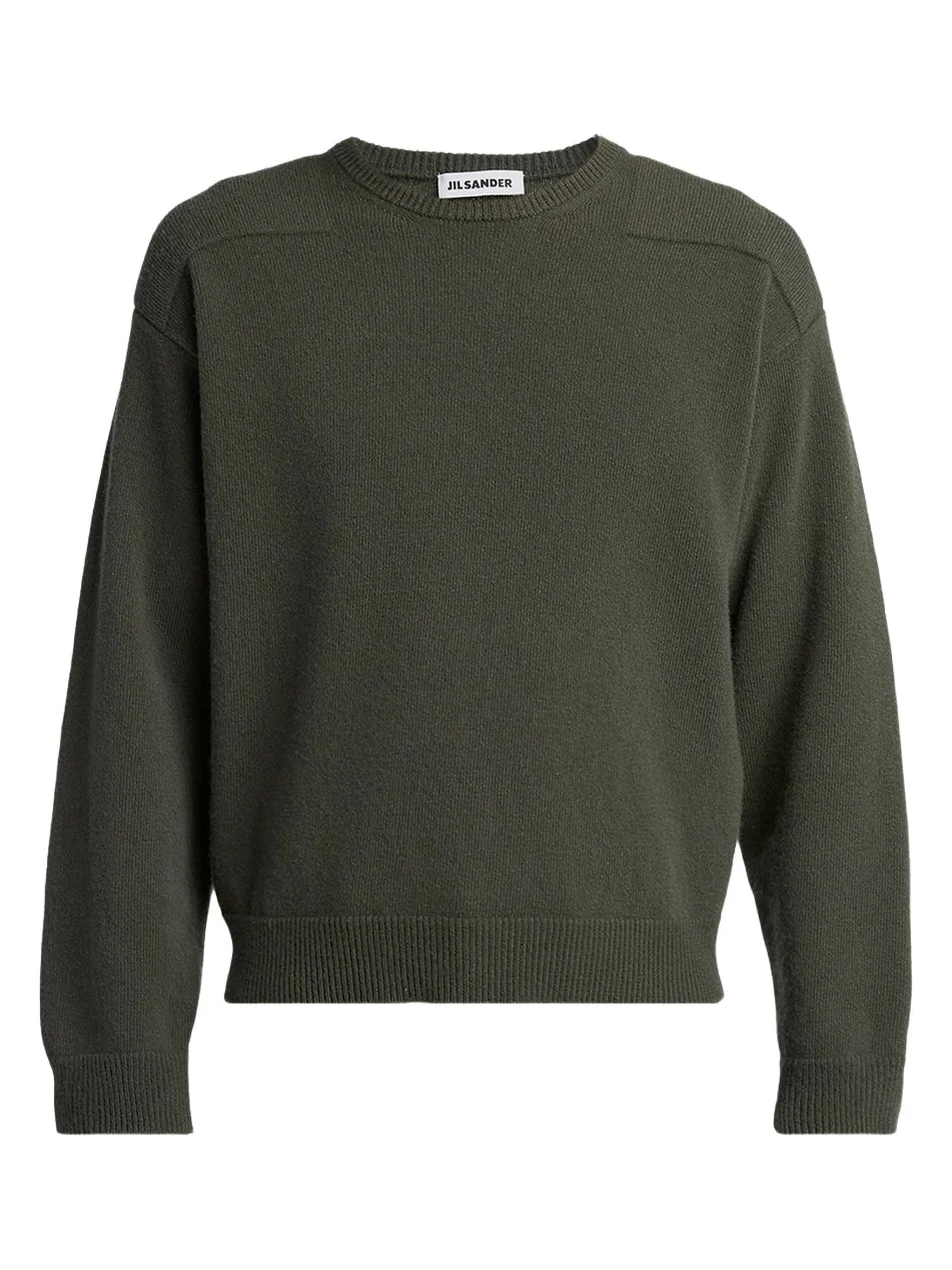 Men's Saddle Shoulder Wool-Blend Sweater
