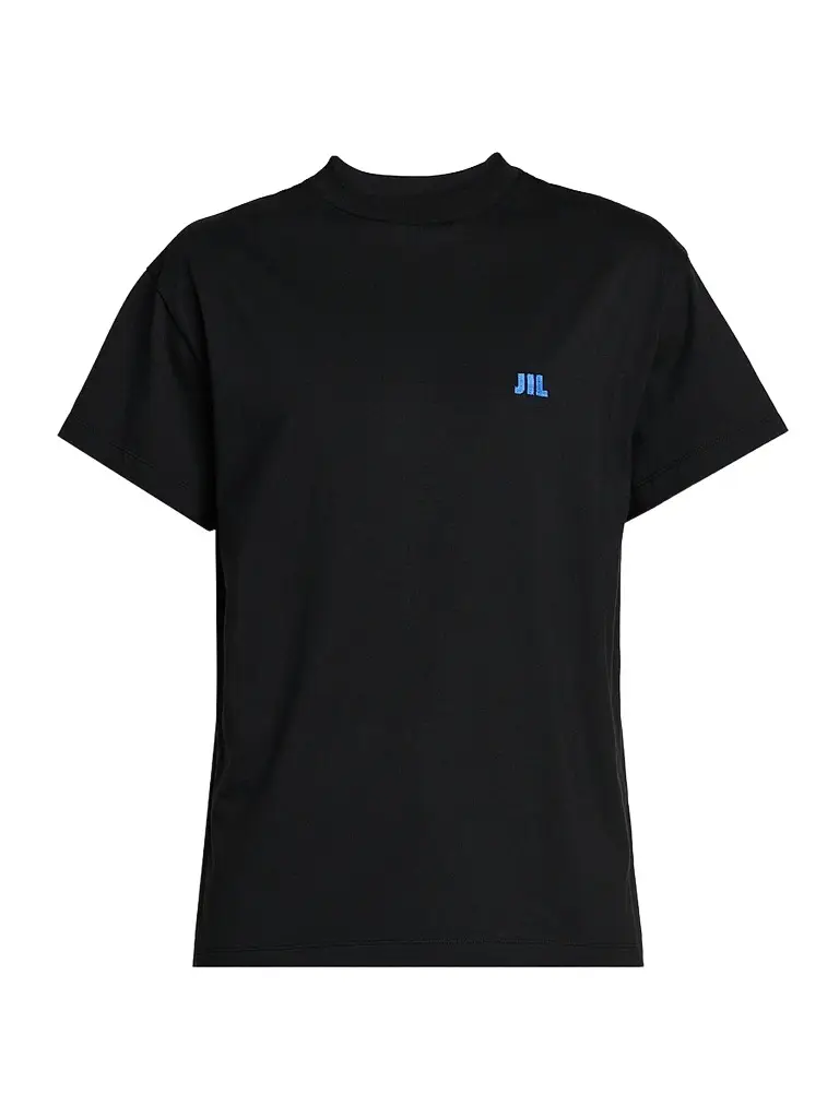 Jil Sander Men's Embroidered Logo Crewneck T-Shirt | Image 1 Jil Sander Men's Embroidered Logo Crewneck T-Shirt | Image 1