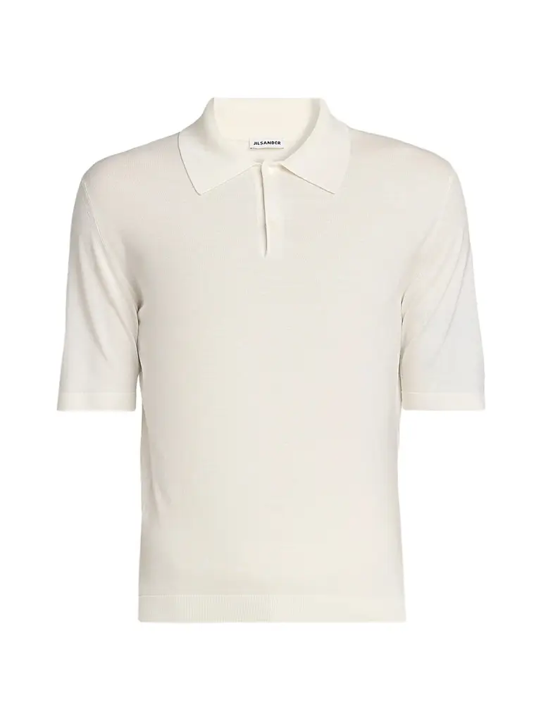 Jil Sander Men's Fine Wool Polo Shirt - Piuma | Image 1 Jil Sander Men's Fine Wool Polo Shirt - Piuma | Image 1