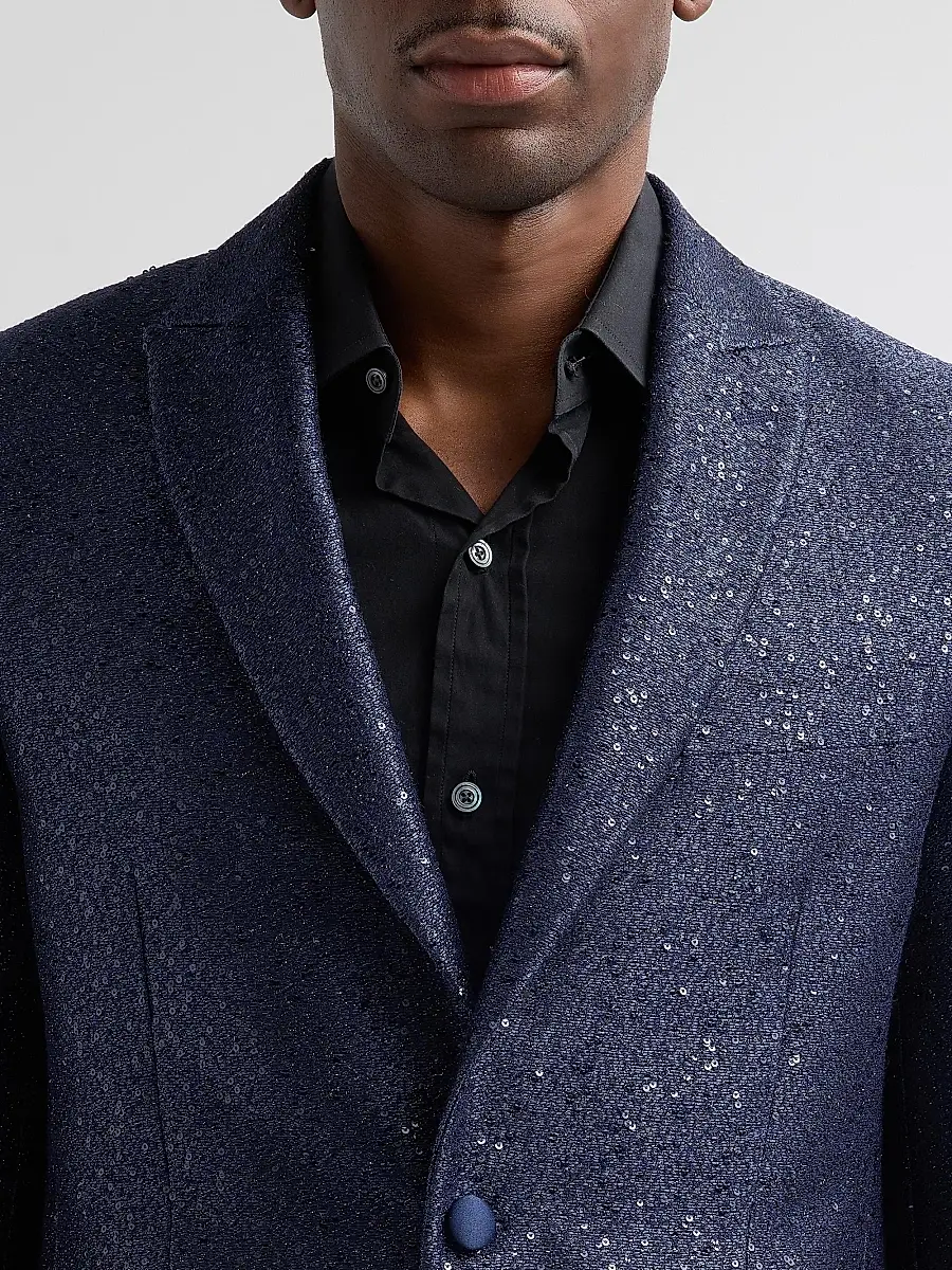 Pal Zileri Men's Sparkle Donegal-Effect Dinner Jacket | Thumbnail 5 Pal Zileri Men's Sparkle Donegal-Effect Dinner Jacket | Thumbnail 5