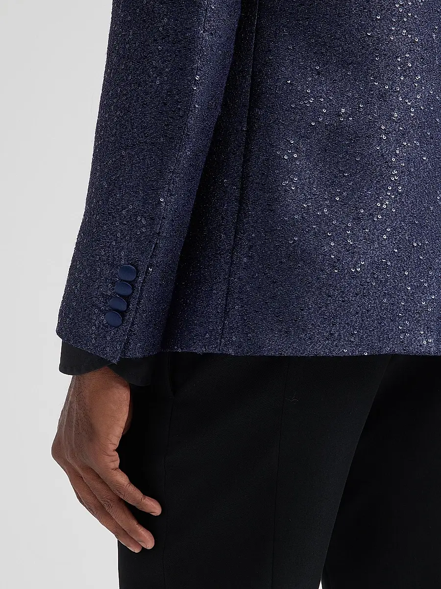 Pal Zileri Men's Sparkle Donegal-Effect Dinner Jacket | Thumbnail 8 Pal Zileri Men's Sparkle Donegal-Effect Dinner Jacket | Thumbnail 8