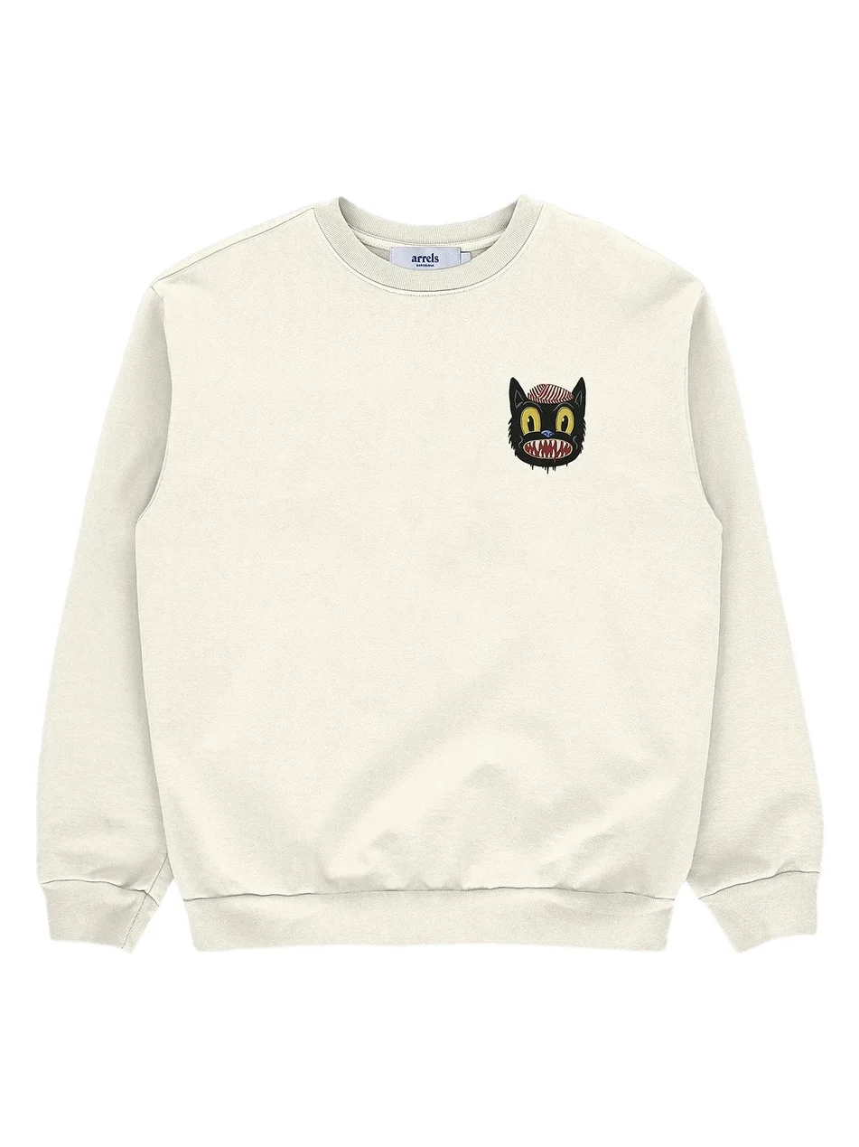 Men's Small Cat Graphic Cotton Sweatshirt Men's Small Cat Graphic Cotton Sweatshirt