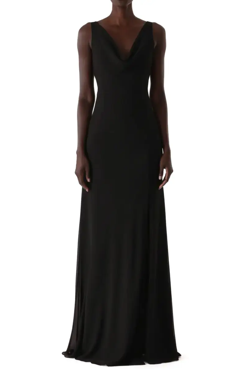 Jason Wu Collection PLUNGING COWL CREPE CHIFFON BIAS GOWN | Image 1 Jason Wu Collection PLUNGING COWL CREPE CHIFFON BIAS GOWN | Image 1