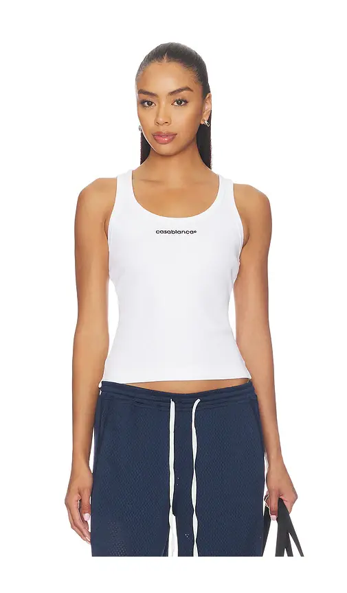 Casablanca Ribbed Tank Top | Image 1 Casablanca Ribbed Tank Top | Image 1