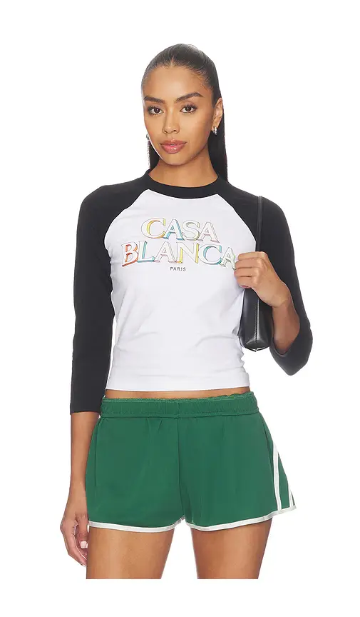 Casablanca Baseball Tee | Image 1 Casablanca Baseball Tee | Image 1