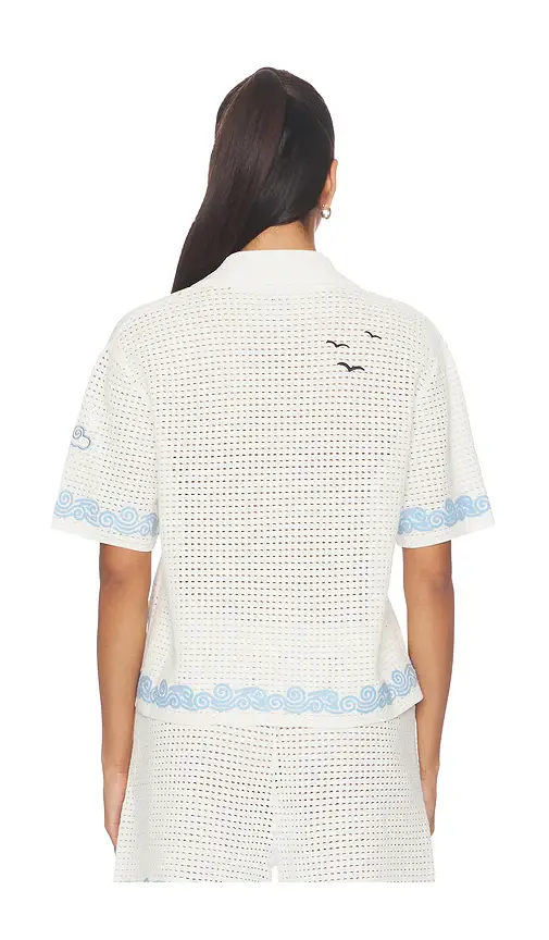 Casablanca Oasis Crochet Beach Shirt | Thumbnail 5 Casablanca Oasis Crochet Beach Shirt | Thumbnail 5