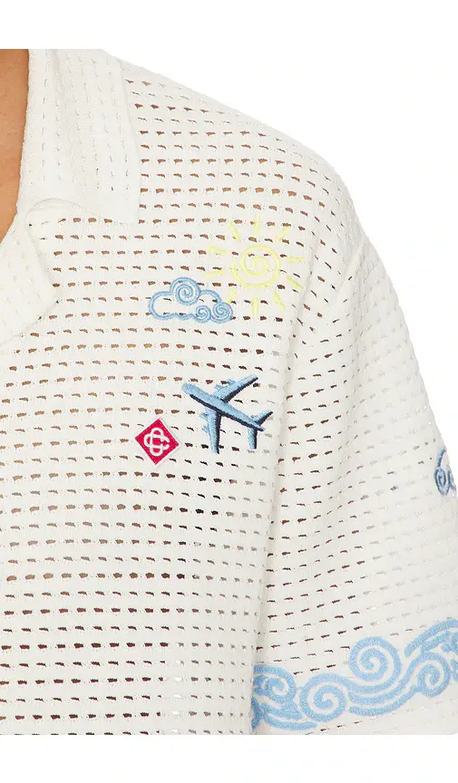 Casablanca Oasis Crochet Beach Shirt | Thumbnail 7 Casablanca Oasis Crochet Beach Shirt | Thumbnail 7