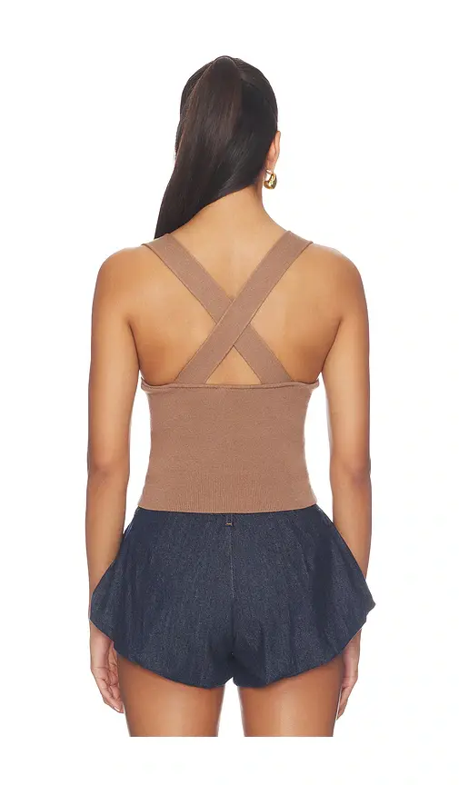 GOOD AMERICAN The Rib Strappy Tank Top | Thumbnail 5