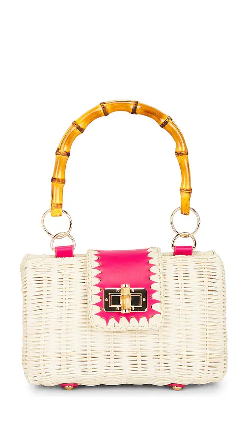 BTB Los Angeles Mason Bamboo Clutch Bag