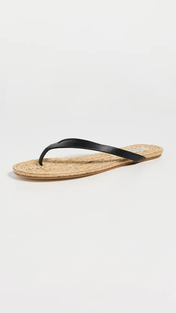 Christopher Esber Palma Flip Flops Black/Natural | Thumbnail 2 Christopher Esber Palma Flip Flops Black/Natural | Thumbnail 2