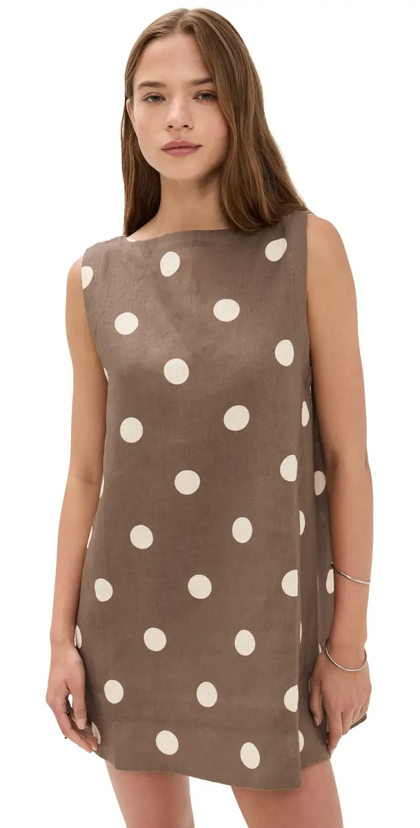 Aftersun Linen Mini Dress Spot Aftersun Linen Mini Dress Spot