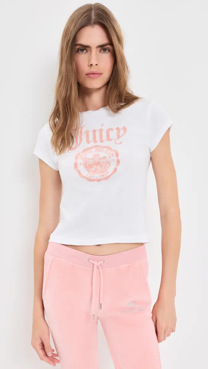 Sporty & Rich x Juicy Couture Emblem Essentials Tee | Thumbnail 2 Sporty & Rich x Juicy Couture Emblem Essentials Tee | Thumbnail 2