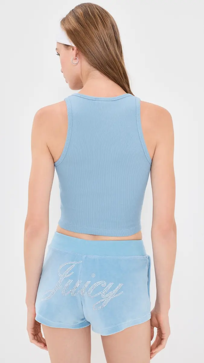 Sporty & Rich X Juicy Couture Crown Ribbed Tank | Thumbnail 3 Sporty & Rich X Juicy Couture Crown Ribbed Tank | Thumbnail 3