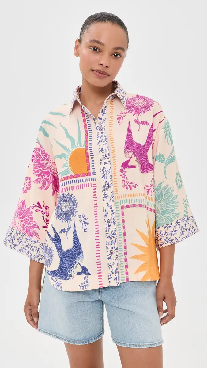 Agua Bendita Chrissy Button Down Shirt | Thumbnail 2 Agua Bendita Chrissy Button Down Shirt | Thumbnail 2