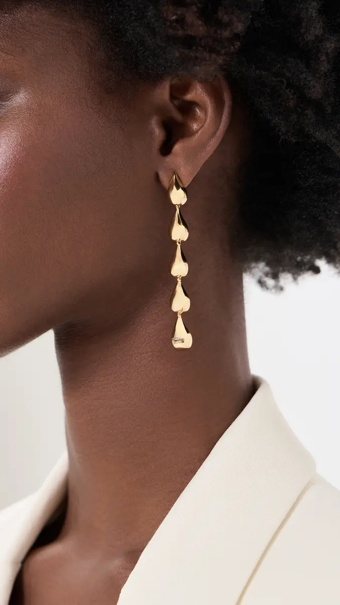 KENNETH JAY LANE Gold Teardrop Earrings | Thumbnail 3