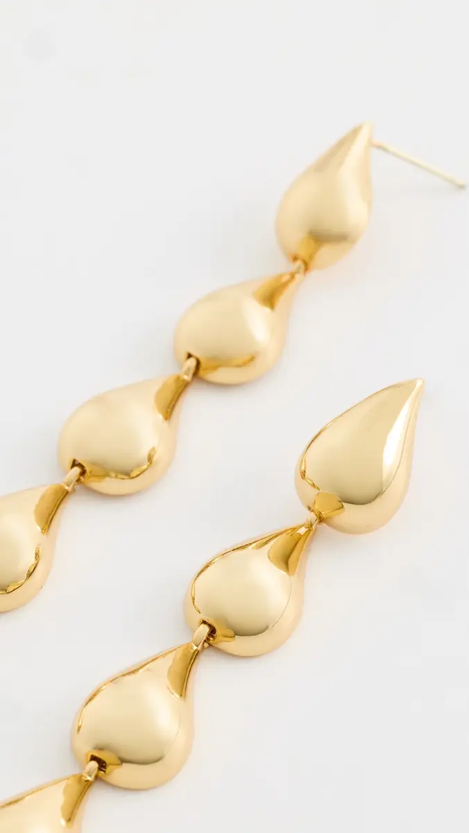KENNETH JAY LANE Gold Teardrop Earrings | Thumbnail 4