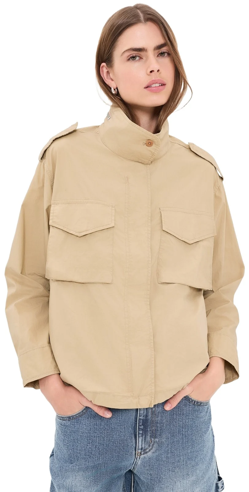 Madewell Field Jacket in Washed Poplin