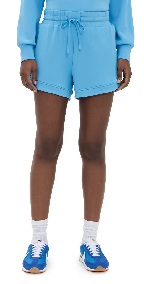 Varley Ollie High Rise Shorts 3.5 Azure Blue | Image 1 Varley Ollie High Rise Shorts 3.5 Azure Blue | Image 1