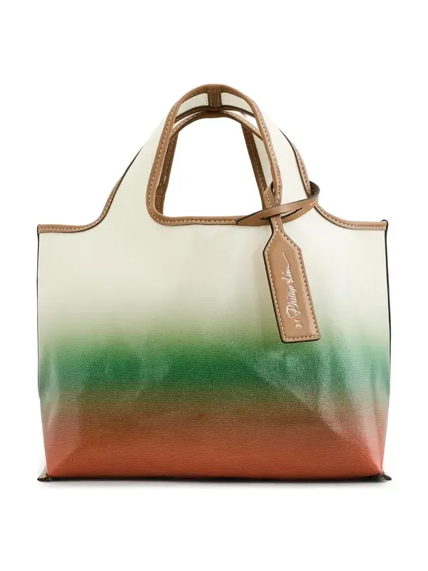 Coated Ombre Canvas Mini Market Tote Coated Ombre Canvas Mini Market Tote