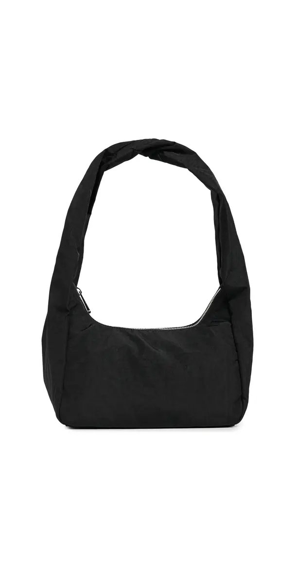 BAGGU Small Nylon Meringue Bag Black One Size | Image 1 BAGGU Small Nylon Meringue Bag Black One Size | Image 1