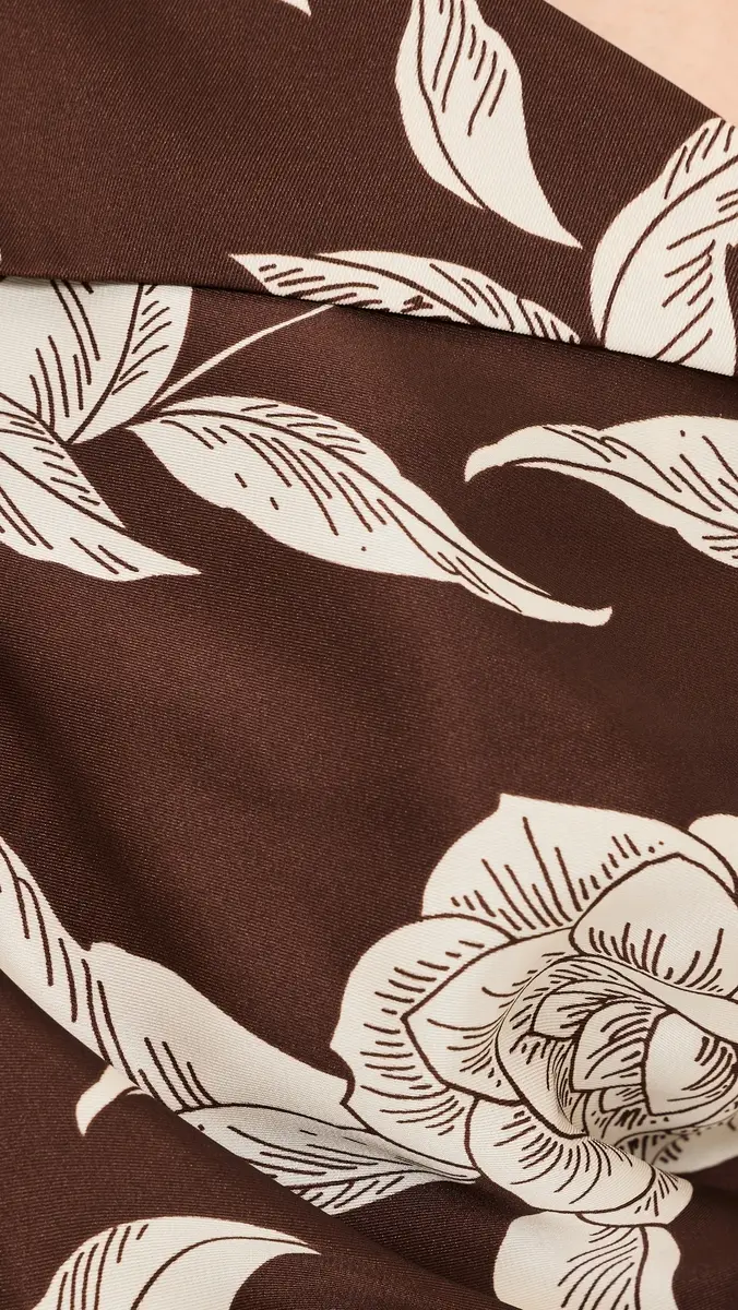 TANYA TAYLOR Loretta Dress Deep Redwood Multi | Thumbnail 6 TANYA TAYLOR Loretta Dress Deep Redwood Multi | Thumbnail 6