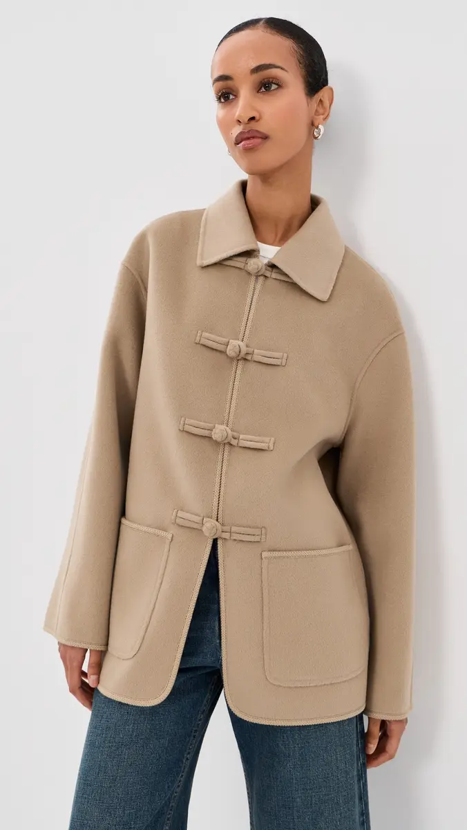 Róhe Double-Faced Wool Jacket Desert Brown | Thumbnail 2 Róhe Double-Faced Wool Jacket Desert Brown | Thumbnail 2