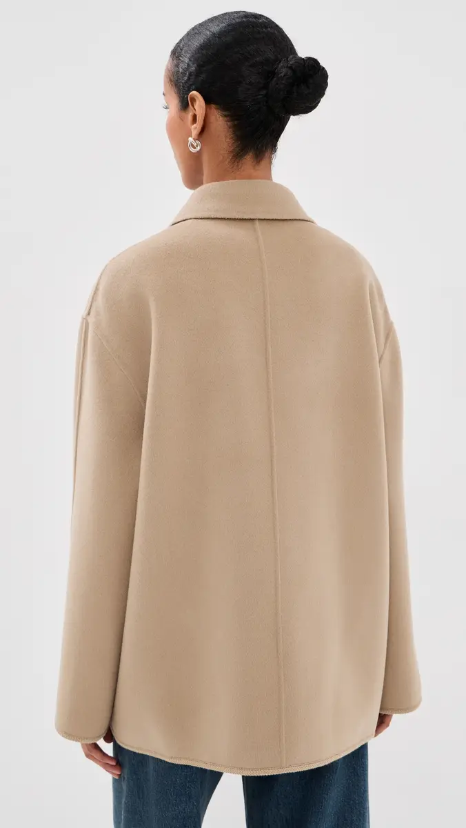 Róhe Double-Faced Wool Jacket Desert Brown | Thumbnail 3 Róhe Double-Faced Wool Jacket Desert Brown | Thumbnail 3