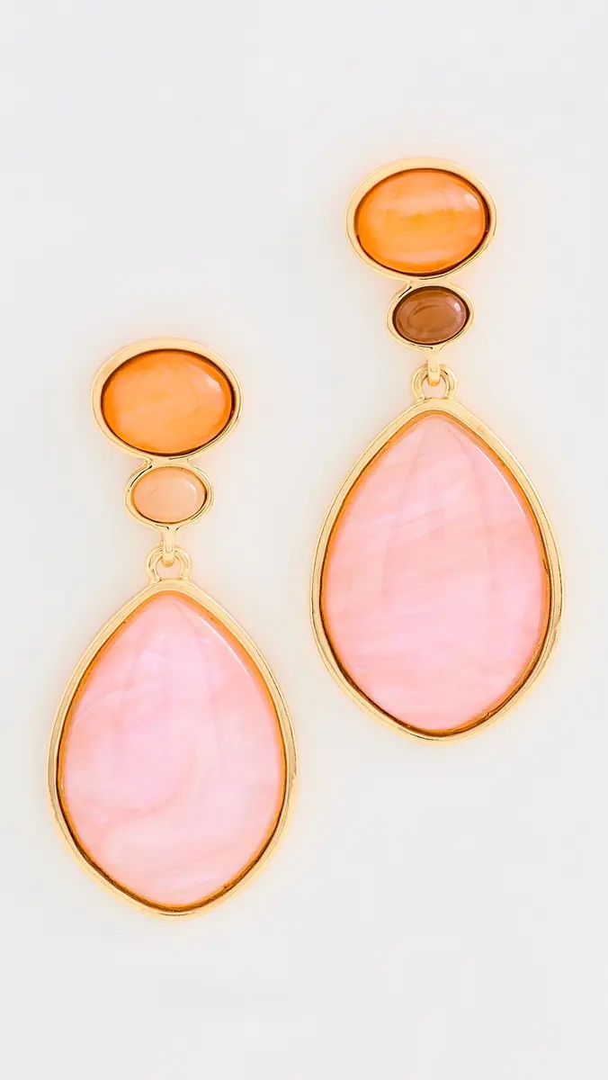 By Adina Eden Colored Two-Tone Teardrop Drop Earrings | Thumbnail 2