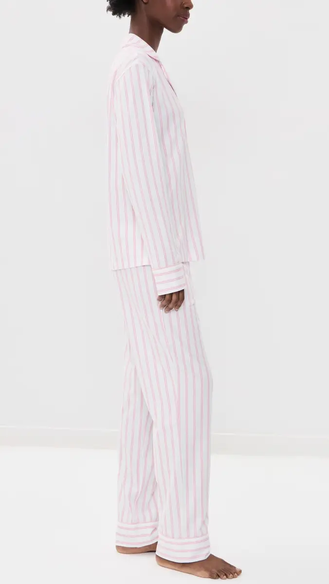 Petite Plume Luxe Pima Cotton Stripe Pajama Set | Thumbnail 4