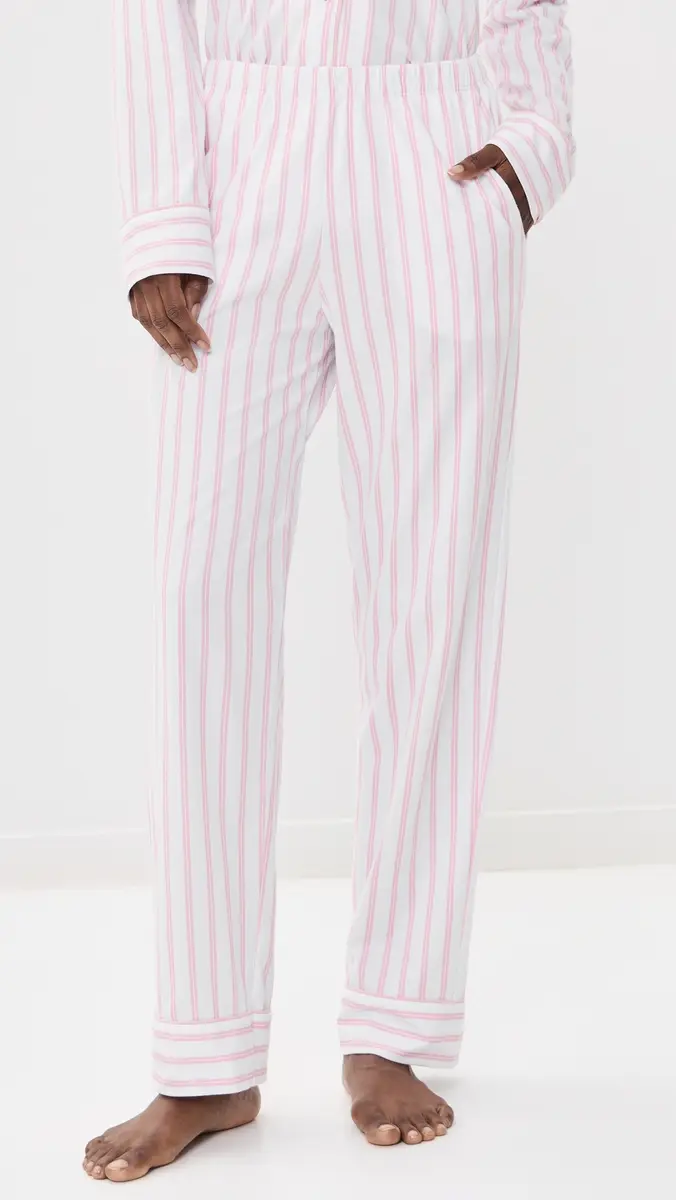 Petite Plume Luxe Pima Cotton Stripe Pajama Set | Thumbnail 5