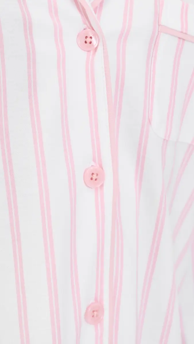 Petite Plume Luxe Pima Cotton Stripe Pajama Set | Thumbnail 6