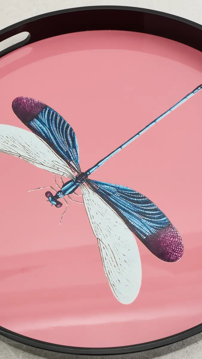 LES OTTOMANS Dragonfly Lacquered Tray | Thumbnail 3