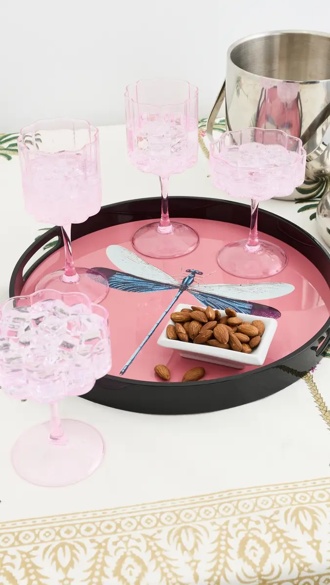 LES OTTOMANS Dragonfly Lacquered Tray | Thumbnail 4