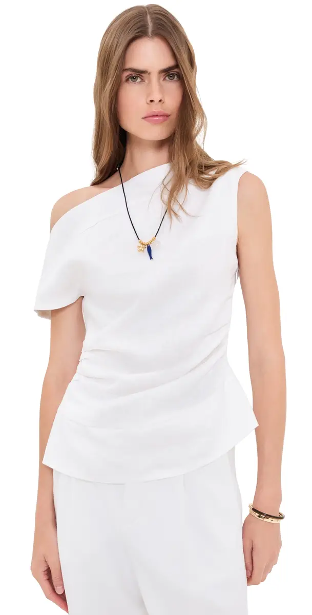 VRG GRL Eilish inen Top White | Image 1 VRG GRL Eilish inen Top White | Image 1