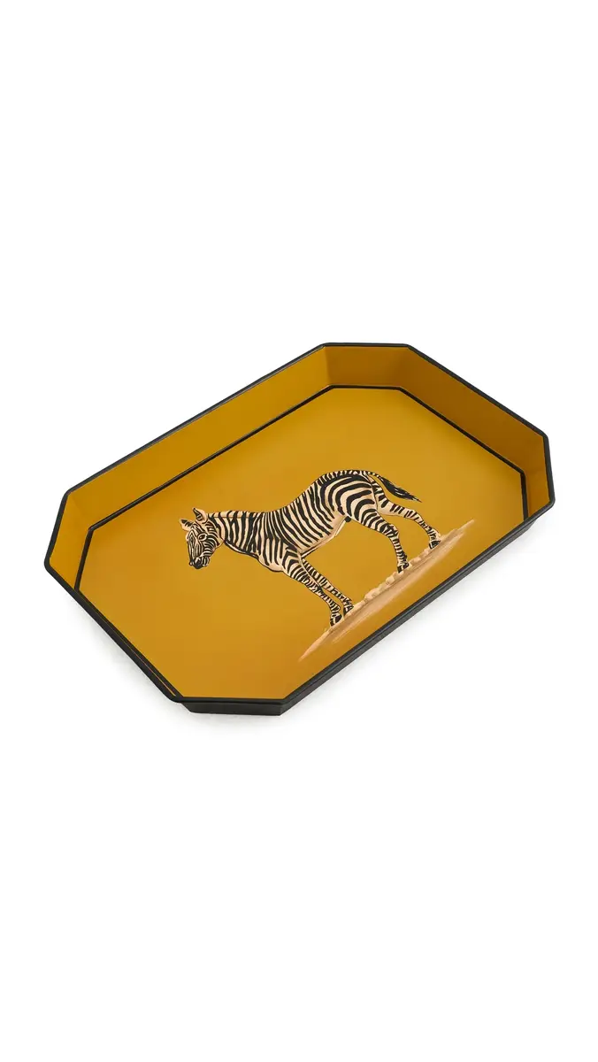 LES OTTOMANS Flora Handpainted Iron Tray | Thumbnail 5