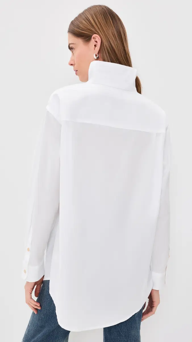 R13 Tall Collar Boyfriend Button Up Shirt | Thumbnail 3 R13 Tall Collar Boyfriend Button Up Shirt | Thumbnail 3