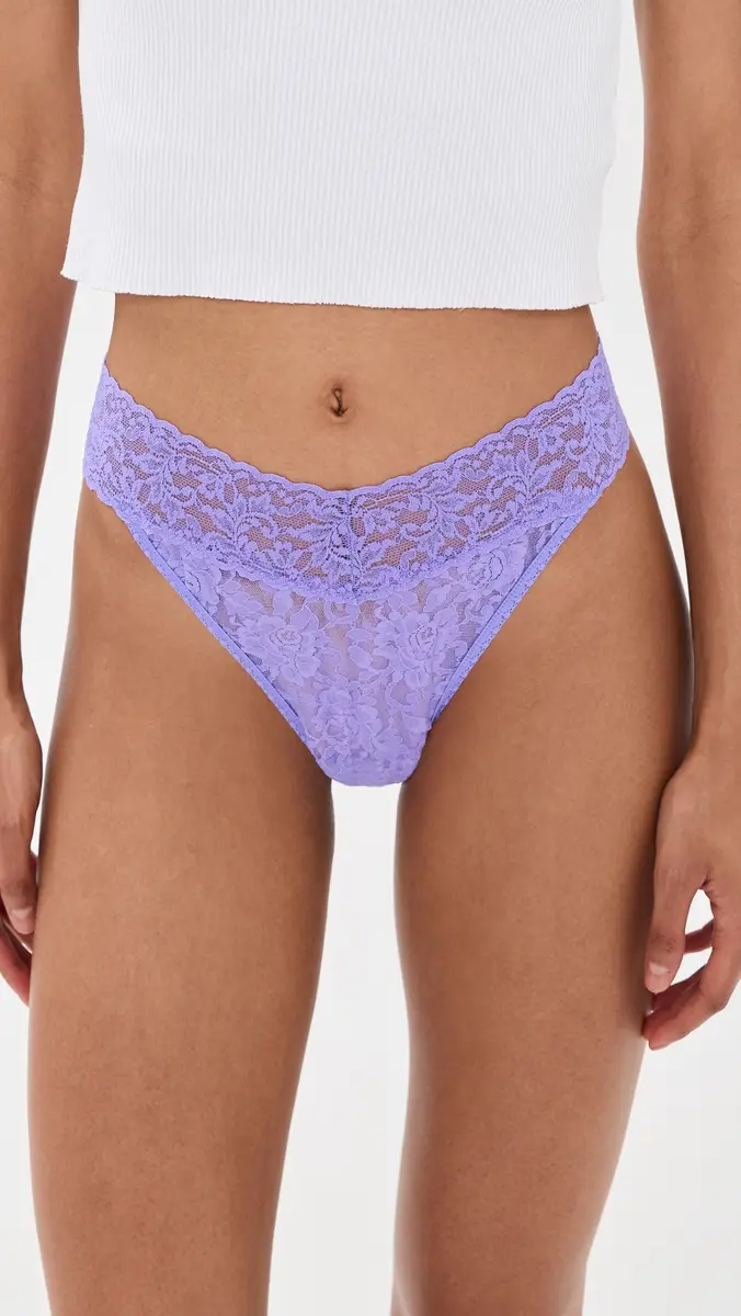 Hanky Panky Signature Lace Original Rise Thong Panties 5 Pack | Thumbnail 3 Hanky Panky Signature Lace Original Rise Thong Panties 5 Pack | Thumbnail 3