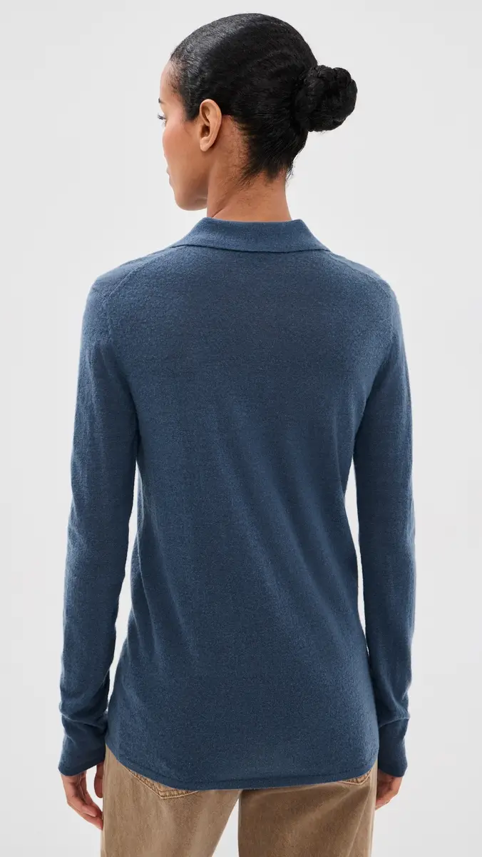 Tibi Mercerized Soft Wool Polo | Thumbnail 3 Tibi Mercerized Soft Wool Polo | Thumbnail 3