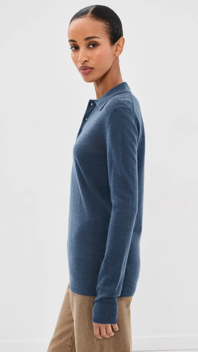 Tibi Mercerized Soft Wool Polo | Thumbnail 4 Tibi Mercerized Soft Wool Polo | Thumbnail 4