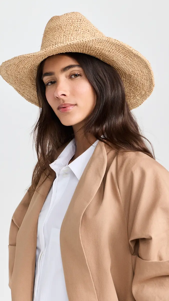 Lack of color Raffia Cowboy Hat | Thumbnail 3 Lack of color Raffia Cowboy Hat | Thumbnail 3