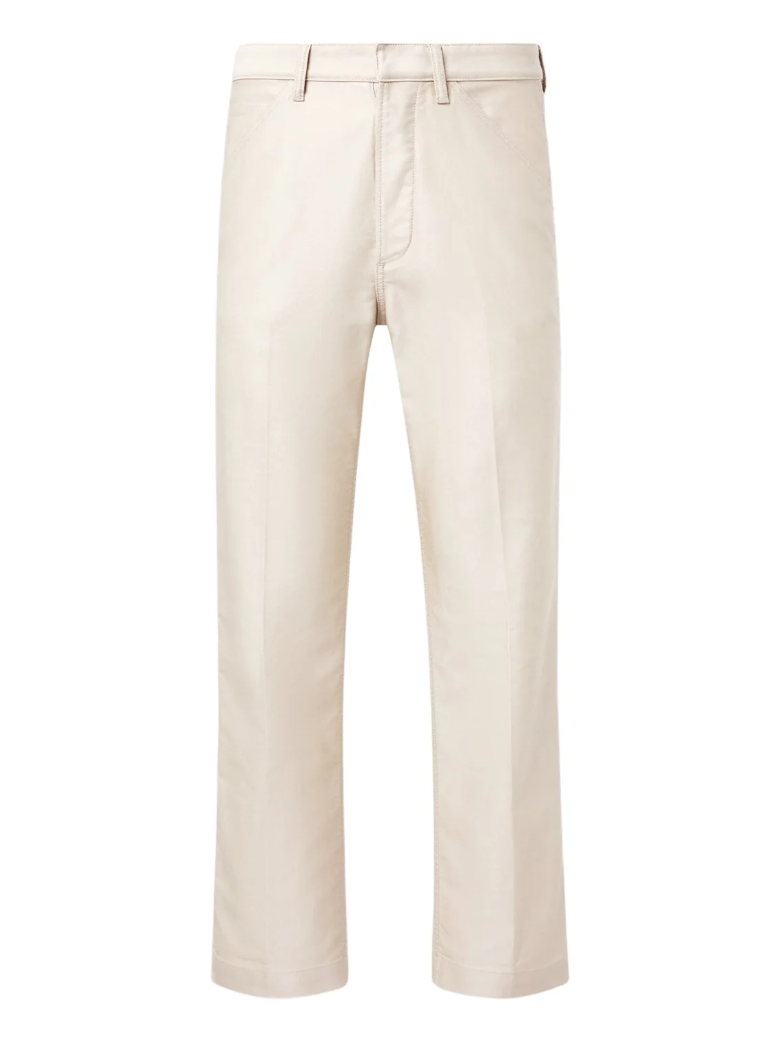 Cotton satin straight pants Cotton satin straight pants