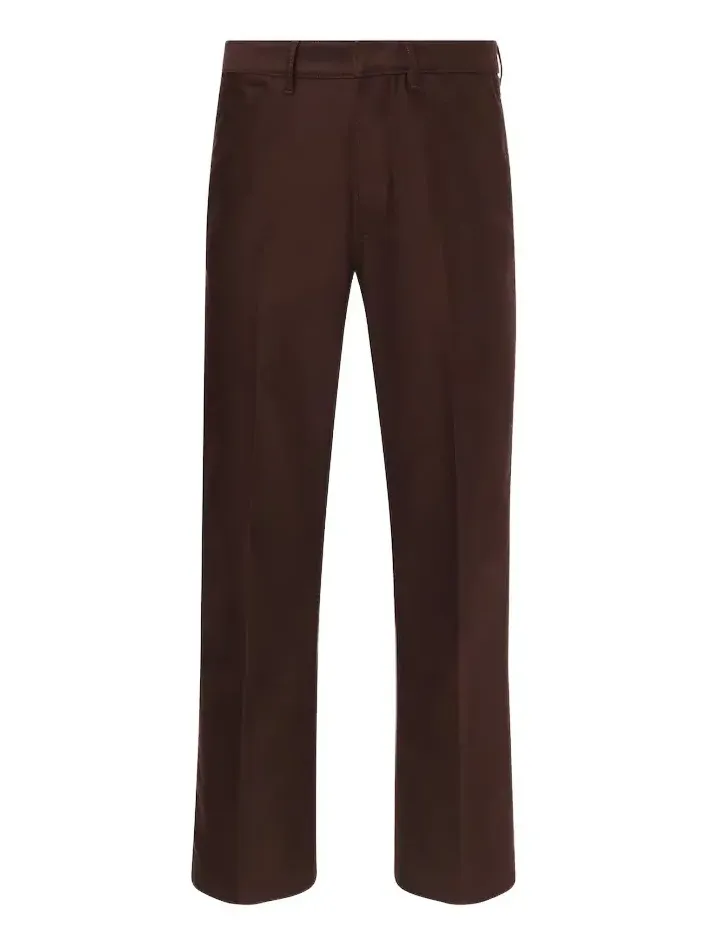 Cotton satin cargo pants